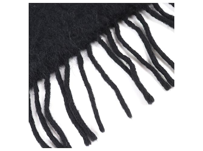 Sciarpa in mohair e lana Loewe Nero - vista 5