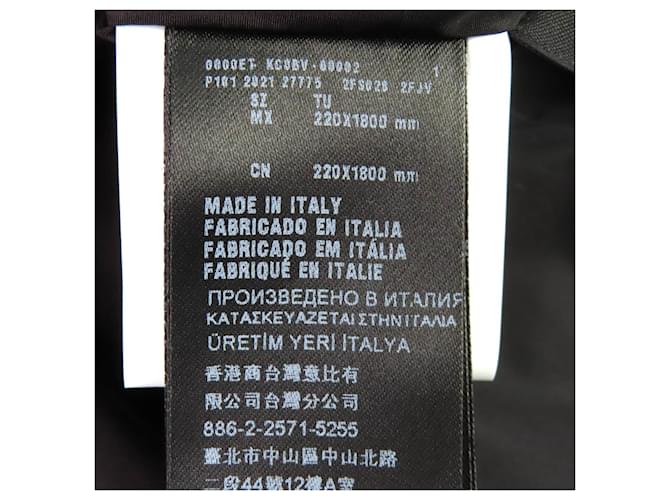 Sciarpa imbottita con cappuccio e logo triangolare Prada Nero Bianco Rosso - vista 11