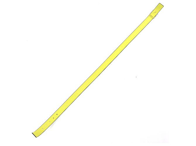 Cinturón de cuero con hebilla Anagram Loewe Verde Amarillo Verde oliva - vista 4