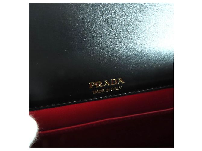Mini borsa a spalla in pelle Saffiano Prada Nero - vista 12