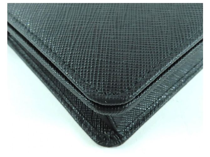 Mini borsa a spalla in pelle Saffiano Prada Nero - vista 7
