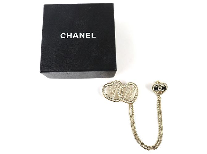 Spilla a Catena Doppia in Oro Chanel D'oro - vista 2