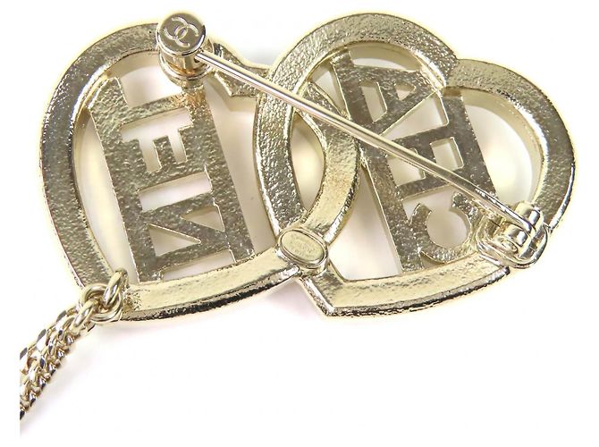 Spilla a Catena Doppia in Oro Chanel D'oro - vista 5