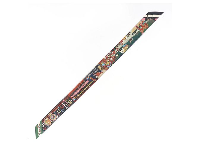 Hermès HERMES Twilly PONY PIT STOP Bufanda de Seda Multicolor - vista 5