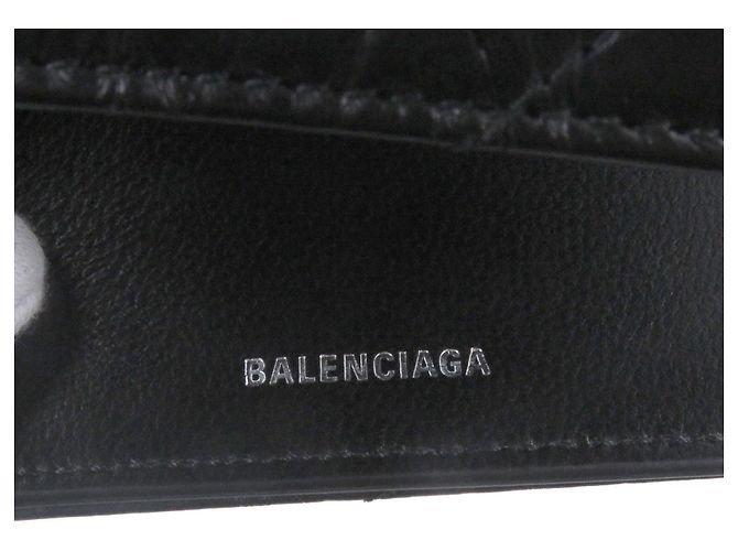 Everyday Balenciaga 766463 Crush Leather Tri-fold Wallet - view 7