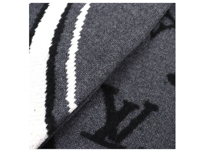 Stola Grafica Fiore Louis Vuitton Marrone Nero - vista 4