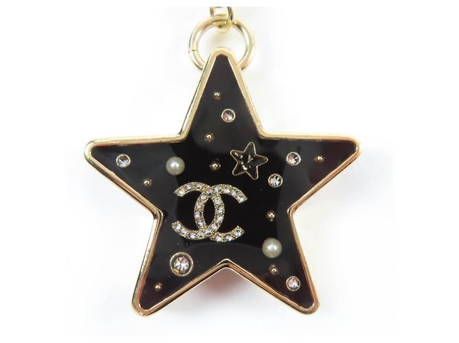 Portachiavi stella Coco Mark di Chanel Nero D'oro - vista 3