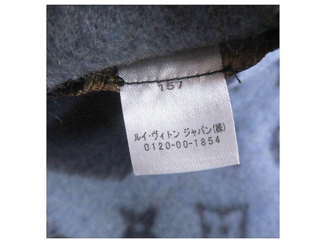 Stola in cashmere Louis Vuitton Blu navy - vista 10