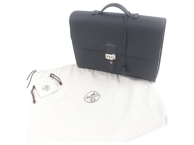 Sac à Dépêches en cuir Togo d'Hermès Noir - vue 2