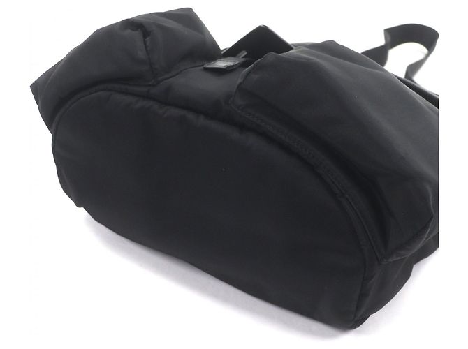 Bolsa de ombro em couro nylon Re-Nylon com logo triangular Prada Preto - vista 4