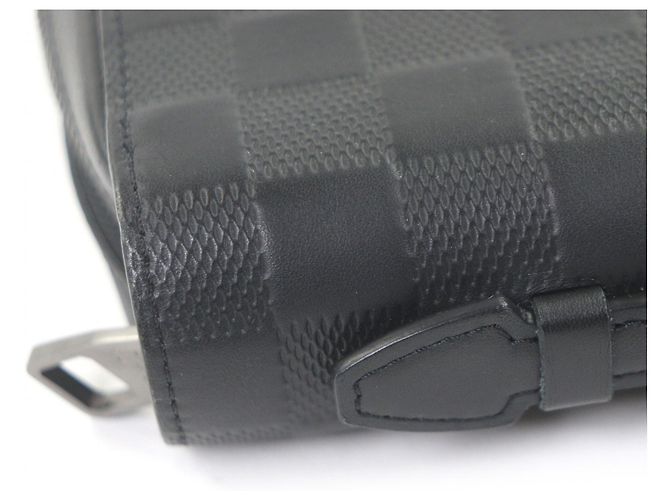 Louis Vuitton Damier Infini Leather Long Wallet Black - view 5