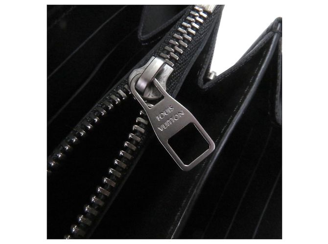Louis Vuitton Damier Infini Leather Long Wallet Black - view 7