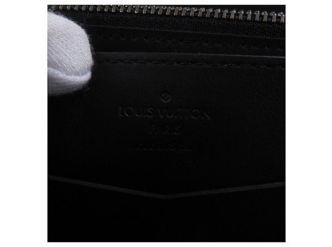 Louis Vuitton Damier Infini Leather Long Wallet Black - view 8