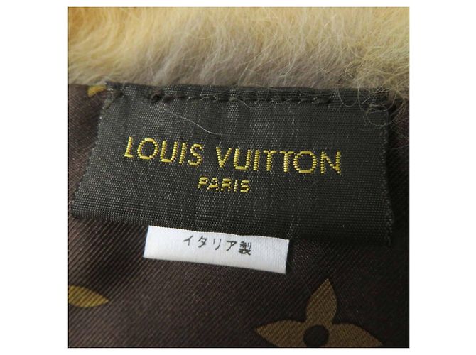 Sciarpa in pelle di volpe Louis Vuitton Marrone - vista 10