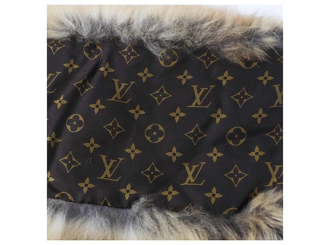 Sciarpa in pelle di volpe Louis Vuitton Marrone - vista 9