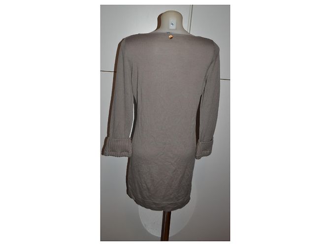 Vestido Pennyblack efecto lana caqui - vista 3