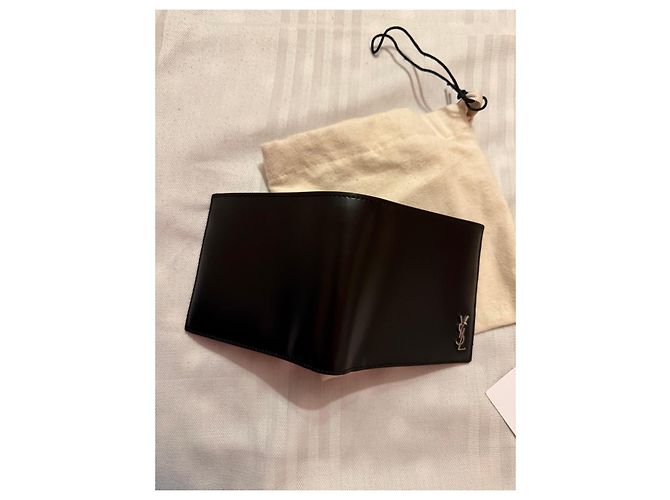 Saint Laurent black leather wallet - view 5