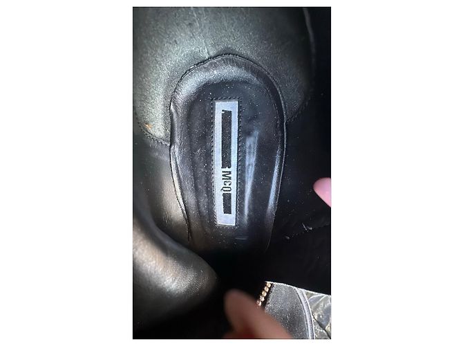 Mcq Stivaletti neri in camoscio con lacci e zip Nero - vista 2