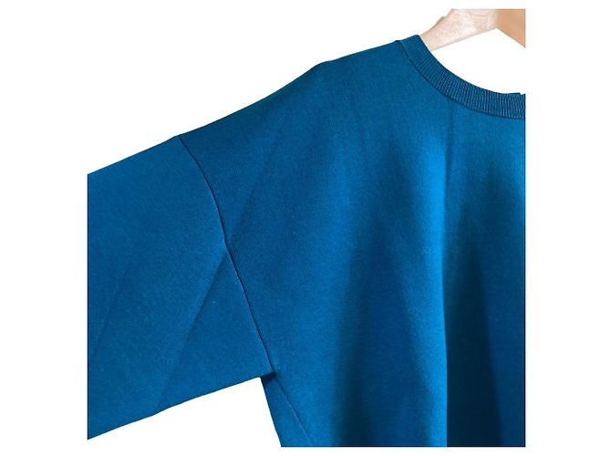 LANVIN en Bleu Strickpullover mit Rückband Grün - Ansicht 3