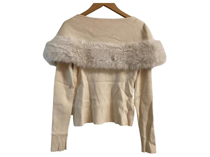 Autre Marque CELFORD Langarm-Strickpullover Beige - Ansicht 2