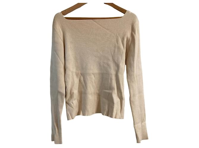 Autre Marque CELFORD Langarm-Strickpullover Beige - Ansicht 3