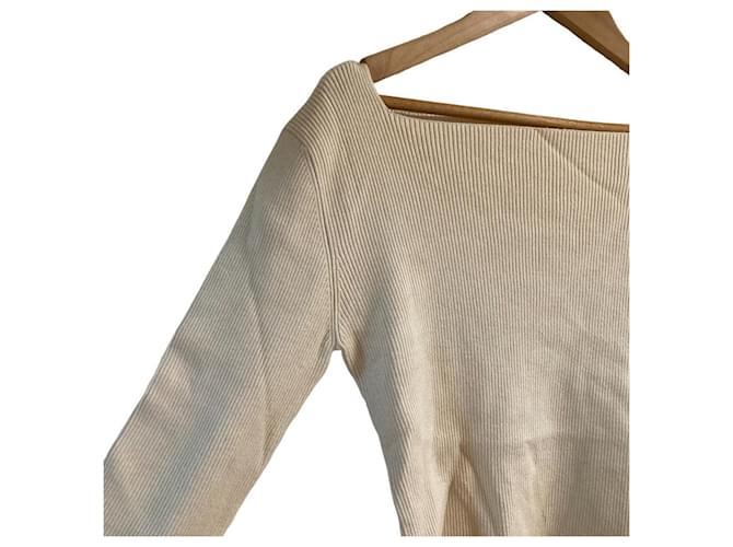 Autre Marque CELFORD Langarm-Strickpullover Beige - Ansicht 4