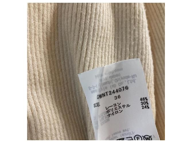 Autre Marque CELFORD Langarm-Strickpullover Beige - Ansicht 6