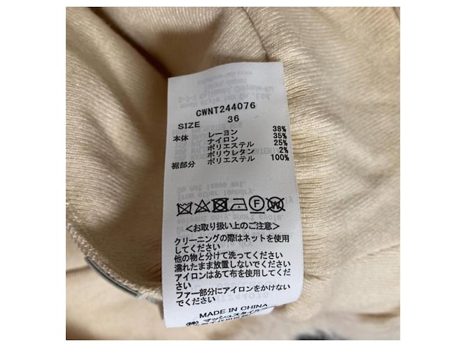 Autre Marque CELFORD Langarm-Strickpullover Beige - Ansicht 8