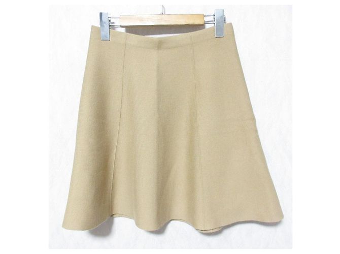 Falda de lana Empire Theory Beige - vista 2