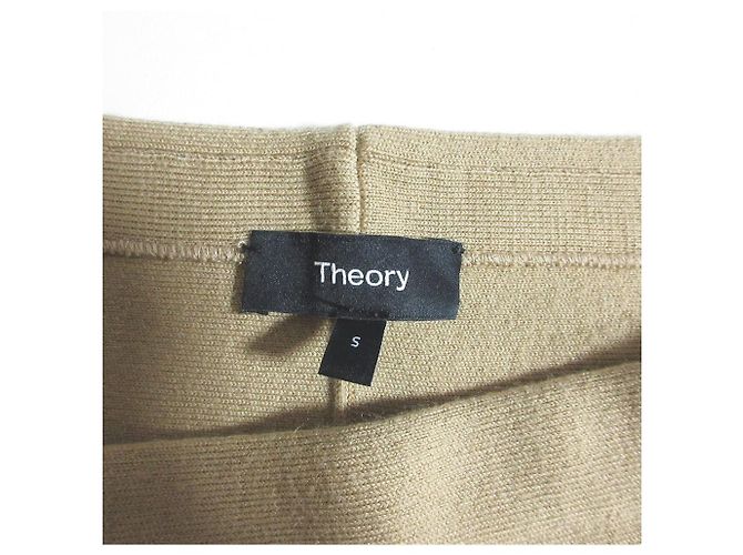 Falda de lana Empire Theory Beige - vista 4