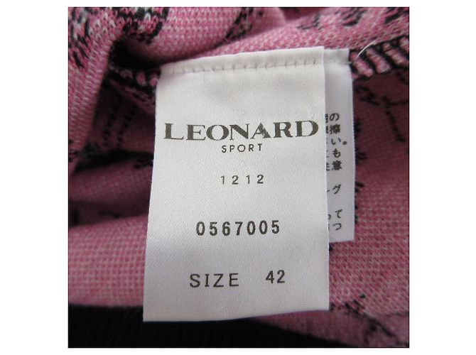 Autre Marque LEONARD SPORT Wollstrickpullover Schwarz Pink - Ansicht 5