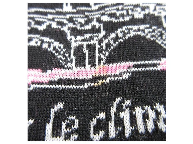 Autre Marque LEONARD SPORT Wollstrickpullover Schwarz Pink - Ansicht 9