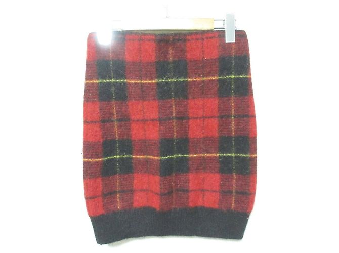 Falda de punto de mezcla de alpaca a cuadros Polo Ralph Lauren - vista 2