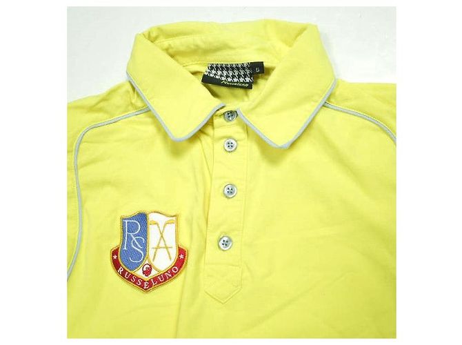Autre Marque RUSSELUNO Koyanai Mamoru Pro Modell Polyester Golfoberteil Gelb - Ansicht 3