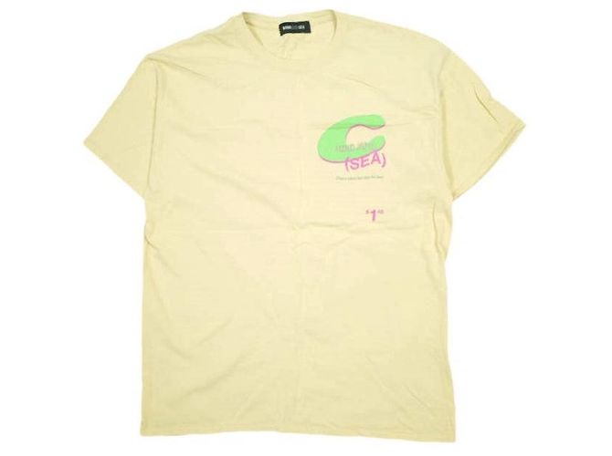 Autre Marque Camiseta de algodón WIND AND SEA × pen public Beige Amarillo - vista 2