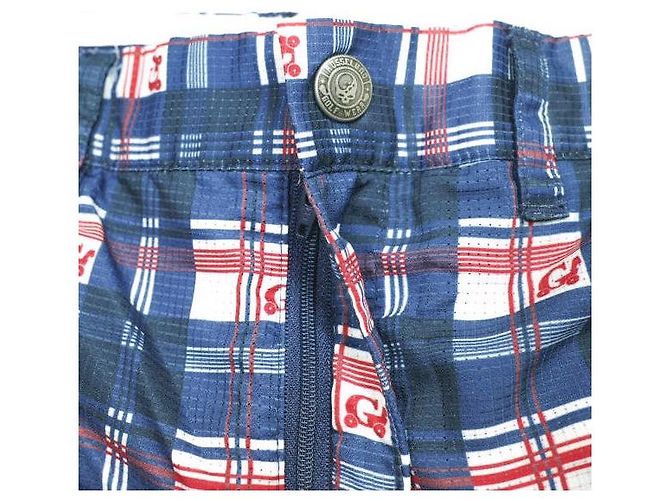 Autre Marque RUSSELUNO Polyester-Mesh-Shorts Blau - Ansicht 6