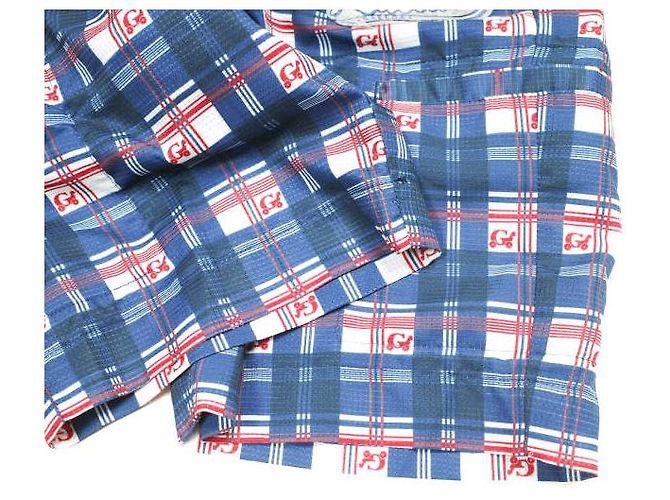 Autre Marque RUSSELUNO Polyester-Mesh-Shorts Blau - Ansicht 7