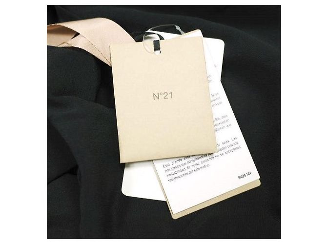 Autre Marque N°21 L2 BLUSA TESSUTO Blusa de seda de acetato Negro - vista 4