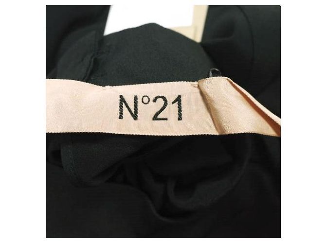 Autre Marque N°21 L2 BLUSA TESSUTO Blusa de seda de acetato Negro - vista 5
