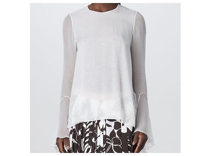 Autre Marque N°21 L2 BLUSA TESSUTO Blusa de seda Negro - vista 3