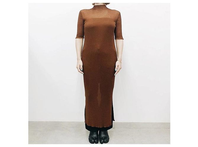 Autre Marque TAN GLITZERKLEID Strickkleid Bronze - Ansicht 3