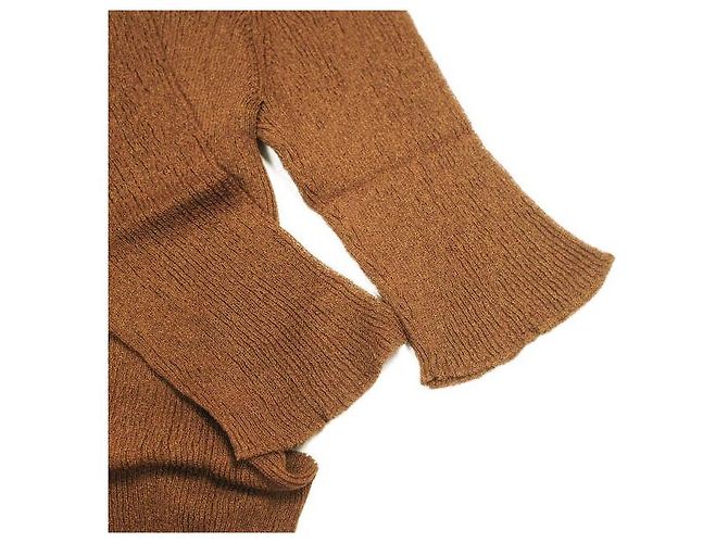 Autre Marque TAN GLITZERKLEID Strickkleid Bronze - Ansicht 6