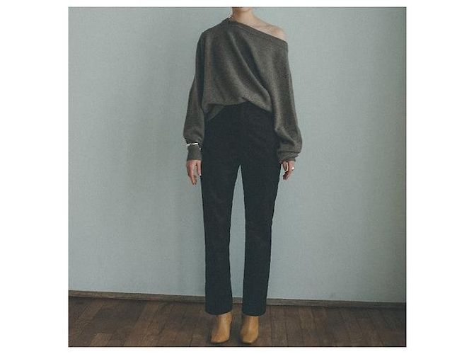 Autre Marque Pantalones rectos de pana Chambray CLANE Castaño - vista 3