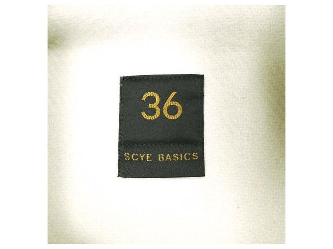 Autre Marque Abrigo de Lana Scye BASICS Blanco Crudo - vista 3