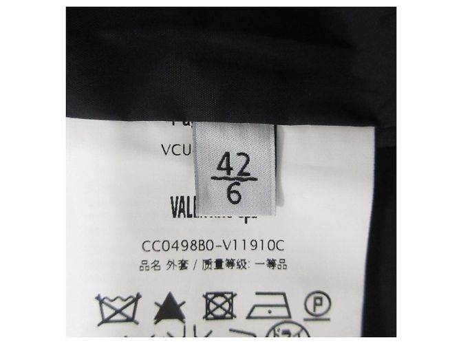 Valentino Nylon Langmantel Schwarz - Ansicht 14