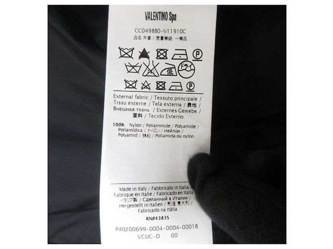 Valentino Nylon Langmantel Schwarz - Ansicht 15