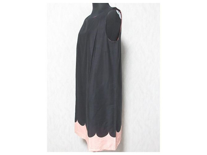 Autre Marque Vestido Lanketti Marimekko Negro Rosa - vista 3