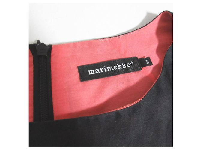 Autre Marque Vestido Lanketti Marimekko Negro Rosa - vista 4