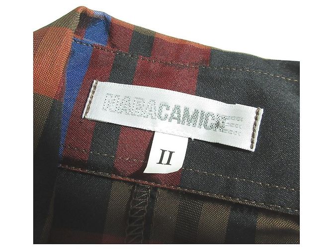 Autre Marque NARACAMICIE Karomuster Wickelbluse Mehrfarben - Ansicht 7