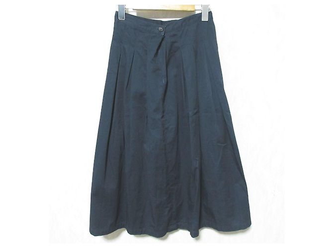 Autre Marque Falda plisada de algodón GRANDMA MAMA DAUGHTER Azul Azul marino - vista 2